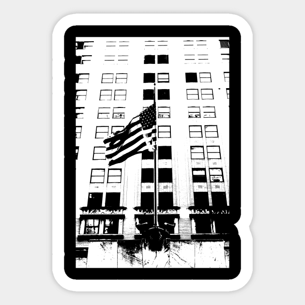 American Flag Sticker by NYCTshirts